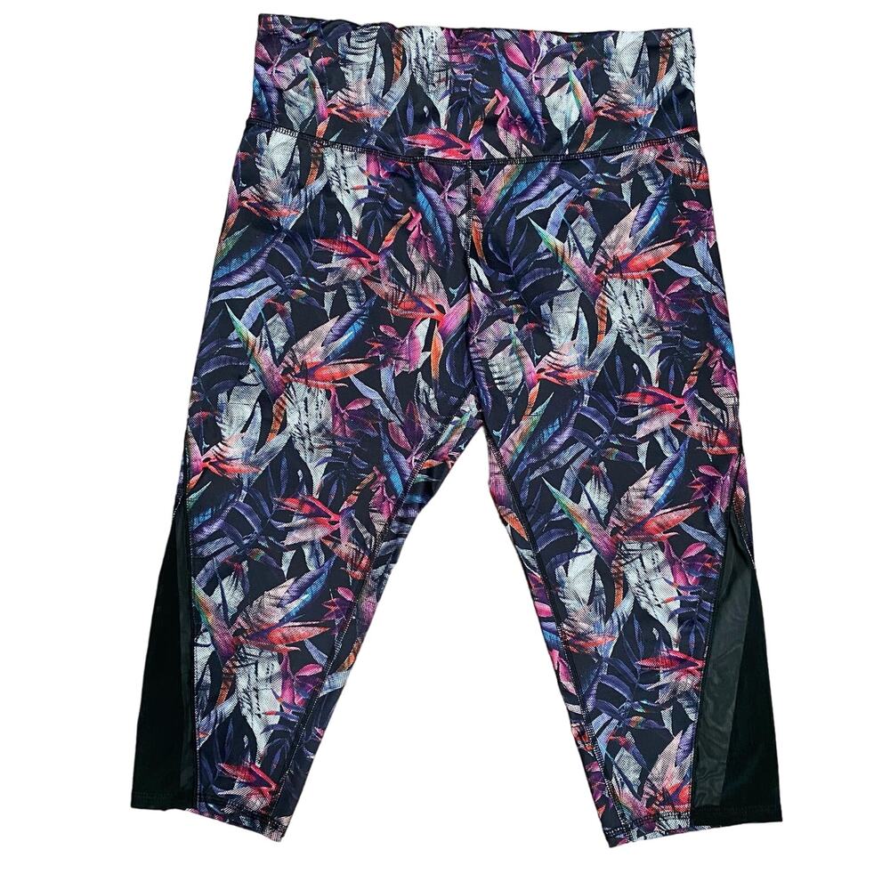 CHAMPION C9 Leggings Size Extra Large XL Cropped Compression Abstract Print